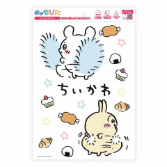 Japan Chiikawa Charapita Iron Print A4 - Momonga & Usagi : Happy Dance