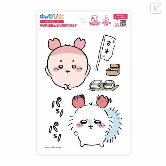 Japan Chiikawa Charapita Iron Print A5 - Furuhonya Kani-chan & Momonga : Booth - 1