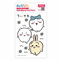 Japan Chiikawa Charapita Iron Print Postcard - Chiikawa & Hachiware & Usagi : Chasing