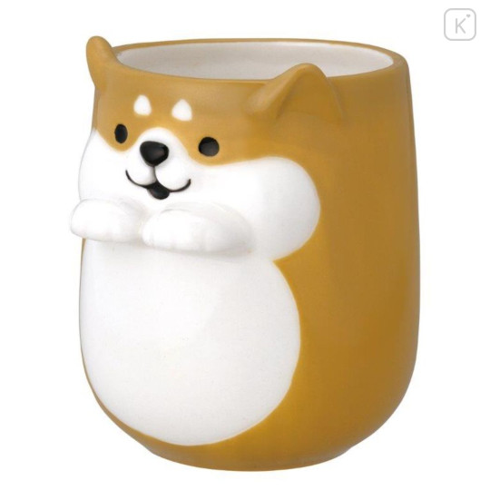 Japan Decole Japanese Tea Cup - Dog Shiba Inu with Hands - 1