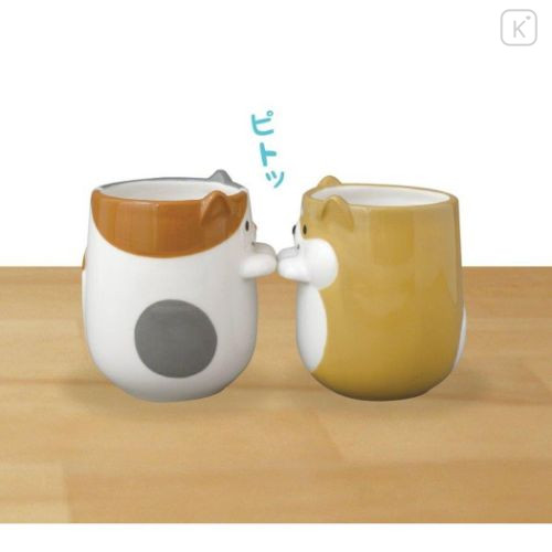 Japan Decole Japanese Tea Cup - Dog Shiba Inu with Hands - 4