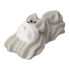 Japan Maison Terrier × Decole Porcelain Chopstick Rest - Meringue Cookie Dog Schnauzer