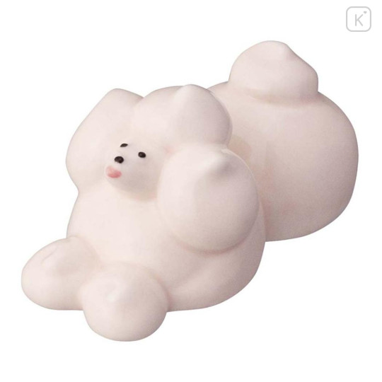 Japan Maison Terrier × Decole Porcelain Chopstick Rest - Meringue Cookie Dog Poodle - 1