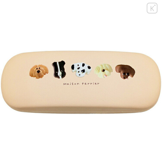 Japan Maison Terrier Glasses Case - Sweets Chocolate Dog Beige - 1