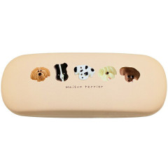 Japan Maison Terrier Glasses Case - Sweets Chocolate Dog Beige