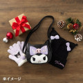 Japan Sanrio Original Kids Knit Hat - Kuromi : Black Ribbon - 4