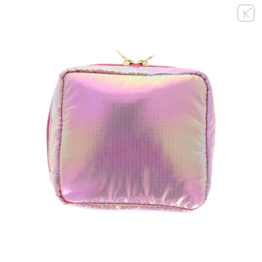 Japan Sanrio Square Pouch - My Melody : Petit Collection Pink Satin - 2