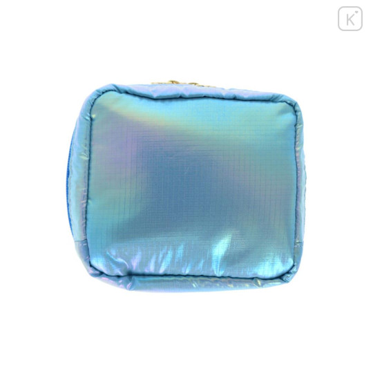 Japan Sanrio Square Pouch - Cinnamoroll : Petit Collection Blue Satin - 2