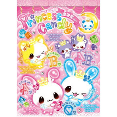 Japan Q-LiA A6 Notepad - Candy Twins : Heisei Retro Princess Candy Pink