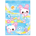 Japan Q-LiA Mini Notepad - Kira Usa Twins Bubble Rabbit : Heisei Retro Candy Blue - 1