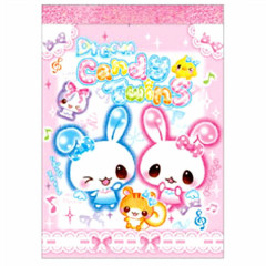 Japan Heisei Retro Mini Notepad - Kira Usa Twins Pink