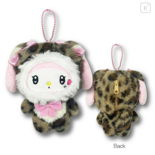 Japan Sanrio Ballchain Mascot Pouch - My Melody : Leopard Loving Eyes - 2
