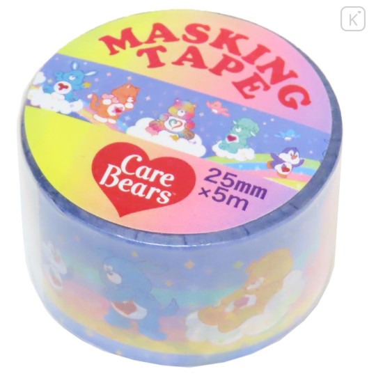 Japan Care Bears Masking Tape - Rainbow Party Night Cousin - 1