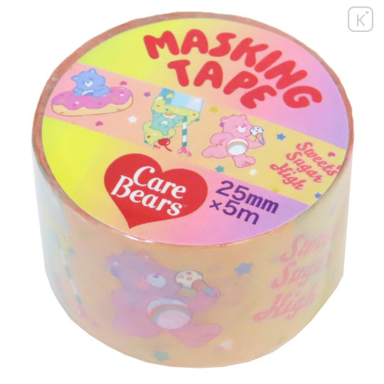 Japan Care Bears Masking Tape - Rainbow Party - 1