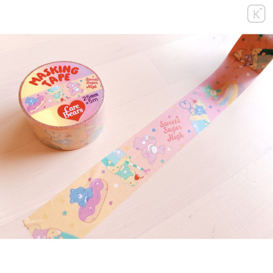 Japan Care Bears Masking Tape - Rainbow Party - 2