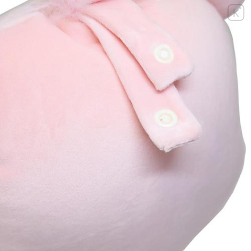 Japan Care Bears Travel Fluffy Neck Pillow Cushion - Cheer Bear Plush Style - 6