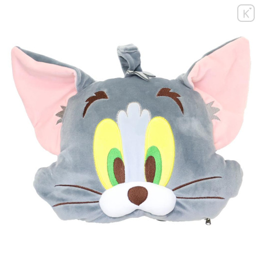 Japan Tom and Jerry Travel Fluffy Neck Pillow Cushion - Tom : Plush Style - 2