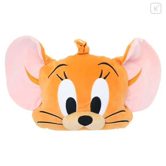 Japan Tom and Jerry Travel Fluffy Neck Pillow Cushion - Jerry : Plush Style - 2