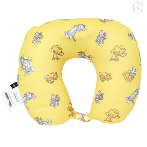 Japan Tom and Jerry Travel Fluffy Neck Pillow Cushion - Jerry : Plush Style - 4