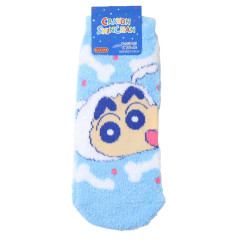 Japan Crayon Shin-chan Fluffy Socks - Shinnosuke Nohara & Shiro : Blue
