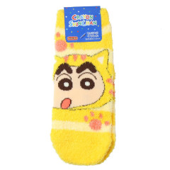 Japan Crayon Shin-chan Fluffy Socks - Shinnosuke Nohara : Yellow Cat