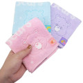 Japan Care Bears Mini Towel Jacquard Handkerchief - Best Friend Bear Purple - 3