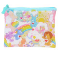 Japan Care Bears Clear Flat Mini Pouch - Rainbow Party Cousin - 1