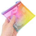 Japan Care Bears Clear Flat Mini Pouch - Rainbow Party Cousin Proud Heart Cat & Cozy Heart Penguin - 2