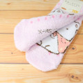 Japan San-X Fluffy Socks - Sumikko Gurashi : Shirokuma & Furoshiki Pink - 2
