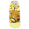 Japan Pokemon Fluffy Socks - Dedenne Yellow Brown Stripe - 1