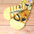 Japan Pokemon Fluffy Socks - Dedenne Yellow Brown Stripe - 2
