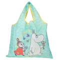 Japan Moomin Eco Shopping Bag - Little My & Moomintroll : Mint - 1