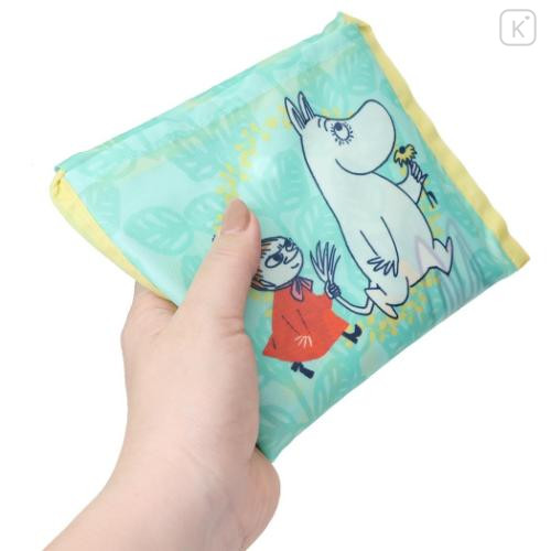 Japan Moomin Eco Shopping Bag - Little My & Moomintroll : Mint - 4