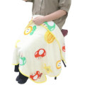 Japan Super Mario Lap Blanket with Mascot Pouch - Super Mario Brothers Light Yellow Power Up Block - 6