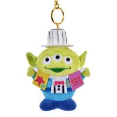 Japan Disney Store Plush Mascot Keychain - Toy Story Little Green Men Aliens : 30th Anniversary