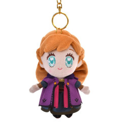 Japan Disney Store Plush Mascot Keychain - Anna : Tiny Frozen 2