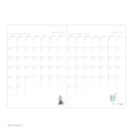 Japan Moomin B6 Planner Weekly Schedule Book - Little My : Red - 2