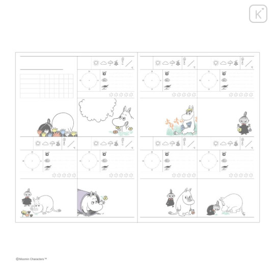 Japan Moomin B6 Planner Weekly Schedule Book - Little My : Red - 3