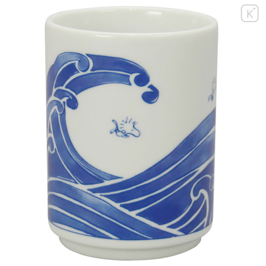 Japan Peanuts Japanese Tea Cup - Snoopy & Woodstock : Big Wave Surfing - 2