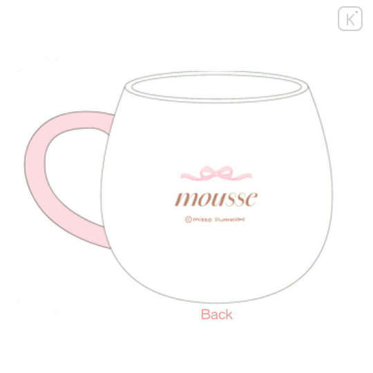 Japan Mikko Illustrations Die-cut Face Mug - Mousse Wink Flower - 2