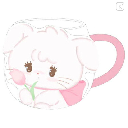 Japan Mikko Illustrations Die-cut Face Mug - Cammy Flower - 1