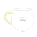 Japan Mikko Illustrations Die-cut Face Mug - Souffle Flower - 2
