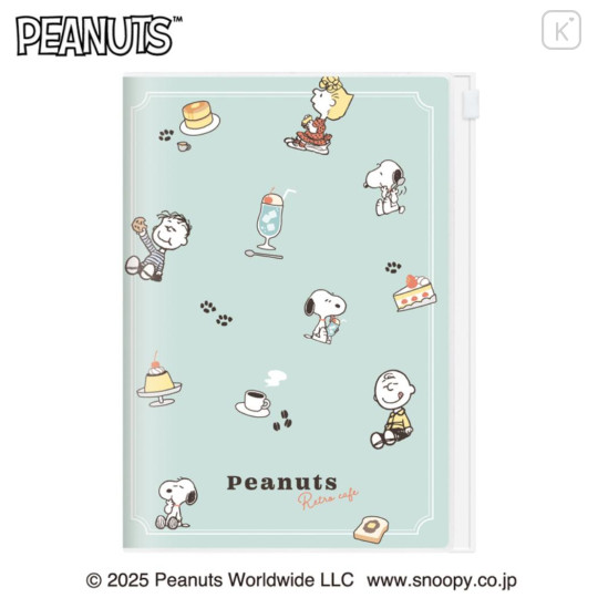 Japan Peanuts B6 Planner Weekly Schedule Book - Snoopy : Retro Cafe Mint 2026 - 1