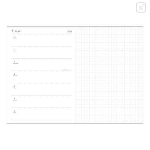 Japan Tom and Jerry B6 Planner Weekly Schedule Book - Beige 2026 - 4