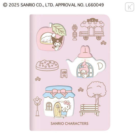 Japan Sanrio B6 Planner Weekly Schedule Book - Characters Village Pink 2026 - 1