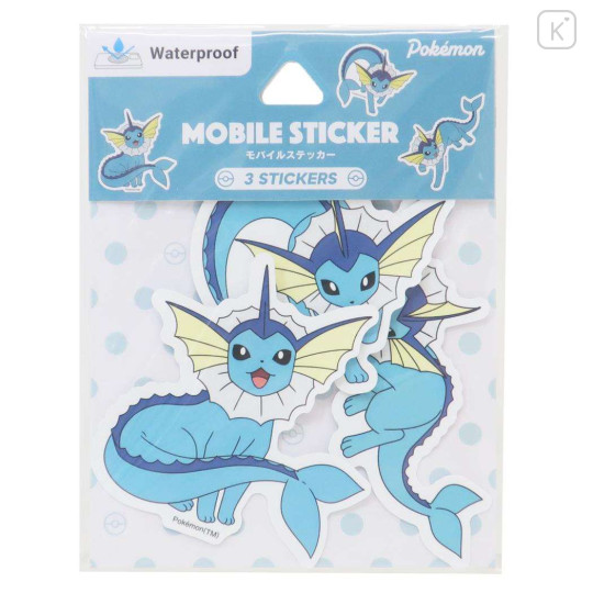 Japan Pokemon Mobile Sticker Pack - Vaporeon - 1