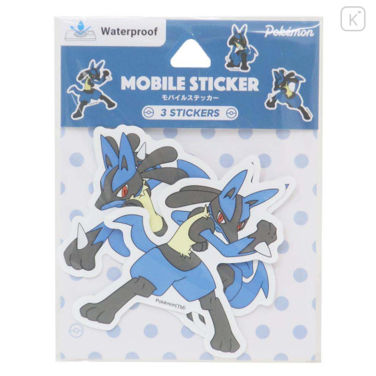 Japan Pokemon Mobile Sticker Pack - Lucario - 1