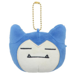 Japan Pokemon Mascot Holder Mini Plush Pouch - Snorlax