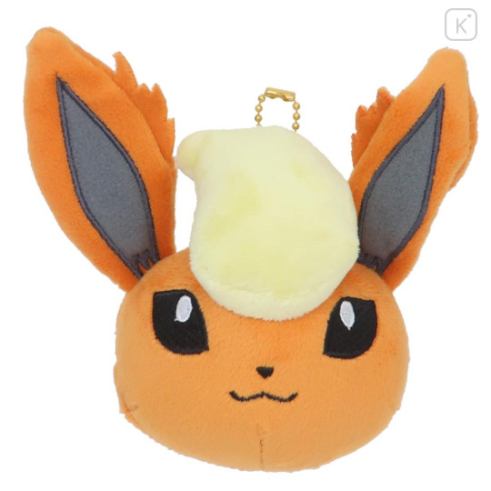 Japan Pokemon Mascot Holder Mini Plush Pouch - Eevee Evolution : Flareon - 1