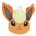 Japan Pokemon Mascot Holder Mini Plush Pouch - Eevee Evolution : Flareon - 1